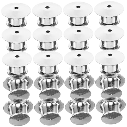 ULTECHNOVO 20 piezas Cierres para Pins de Cobre Resistente Sujetadores de Broches para Insignias y Manualidades Accesorios Prácticos para Etiquetas y Joyería