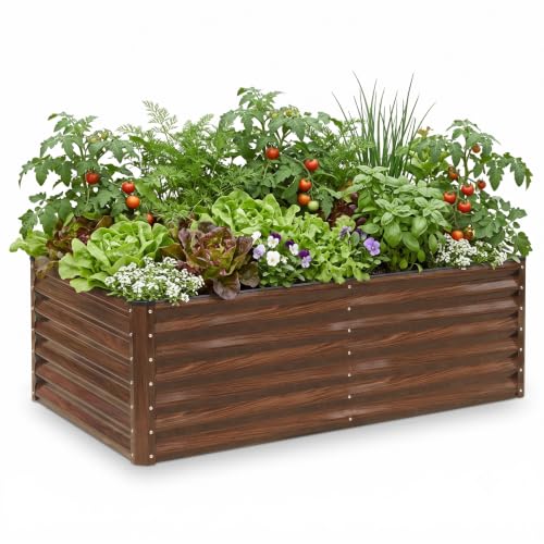SnugNiture Galvanized Raised Garden...