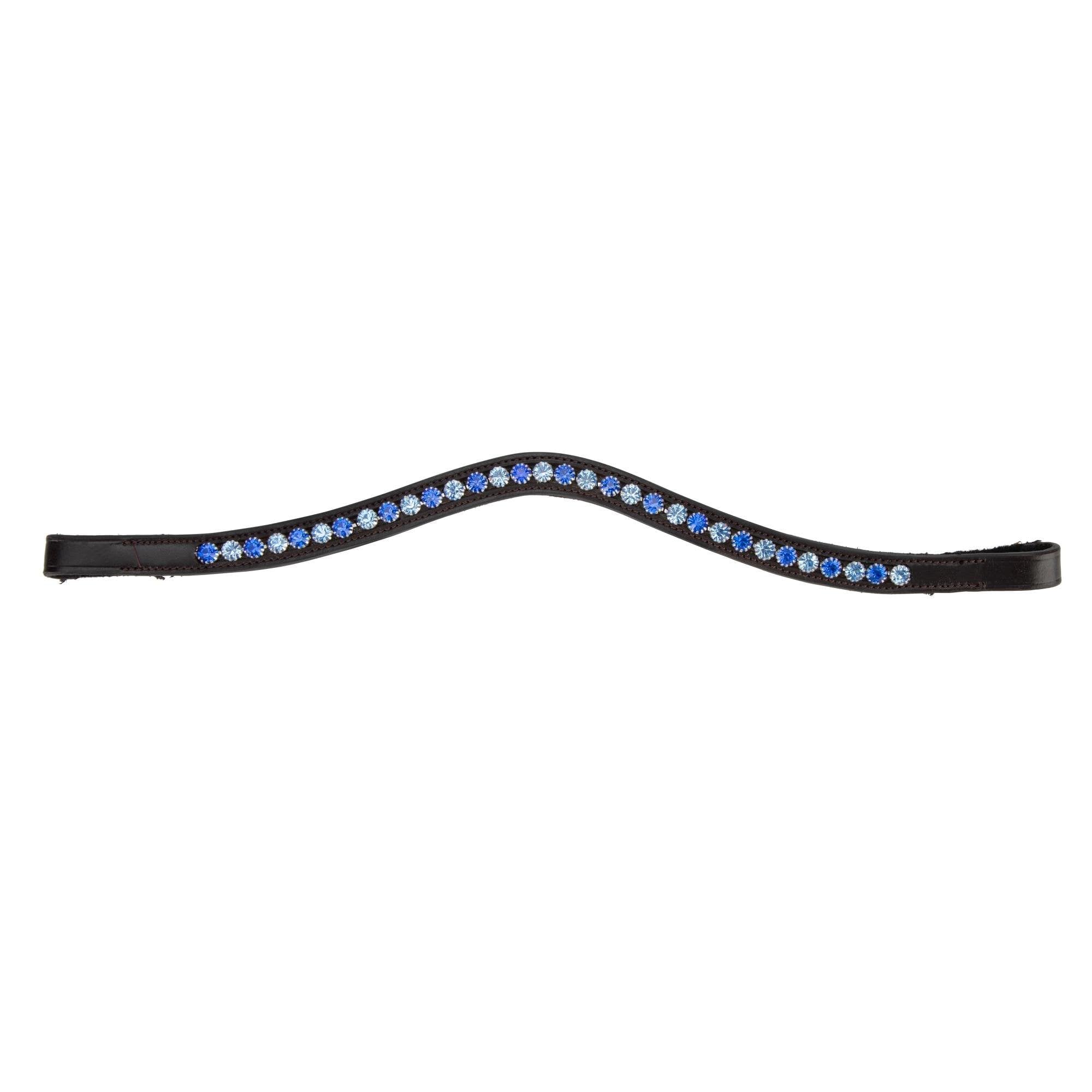 Shires Velociti GARA Blue Diamante Browband - Havana
