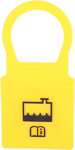 X AUTOHAUX Tapa amarilla 52079331 55111074AA del depósito del refrigerante del motor para Jeep Wrangler 1997-2006