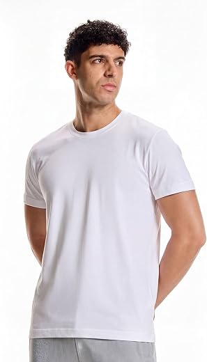 Boldfit Men Tshirt - Cotton Regular Fit Crew Neck, Soft &amp; Breathable, Durable Shape-Retention, Half Sleeve Plain Tee for C...