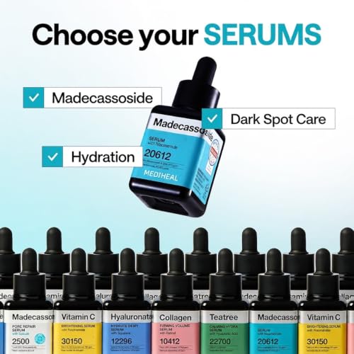 Image of MEDIHEAL Madecassoside Repair Serum, Korean Face Serum with Centella Asiatica & Niacinamide for Blemish Repair, Fades Pigmentation, Dark Spot & Freckles, Soothing Hydrating Skin Barrier Repair Serum (40ml)