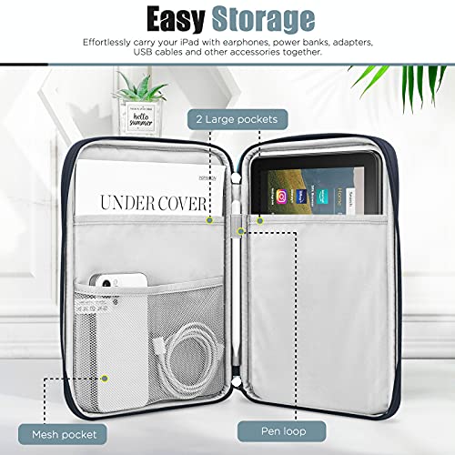 TiMOVO-Funda-Compatible-con-iPad-Mini-54321-Galaxy-Tab-A7-Lite-87Tab-A-80Tab-A-84-Fire-HD-8-8-Plus-2020-8-9-Bolsa-con-Multiples-Bolsillos-y-Cierre-de-Cremallera-Azul-Claro