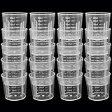 Haveneit Lot de 20 gobelets doseurs de 30 ml - Mini gobelets doseurs - Gobelets doseurs de...