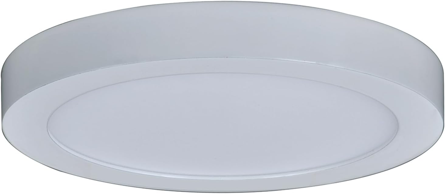 RP Lighting + Fans 7-3/8" Wide Single LED Ceiling Fan Light Kit - White