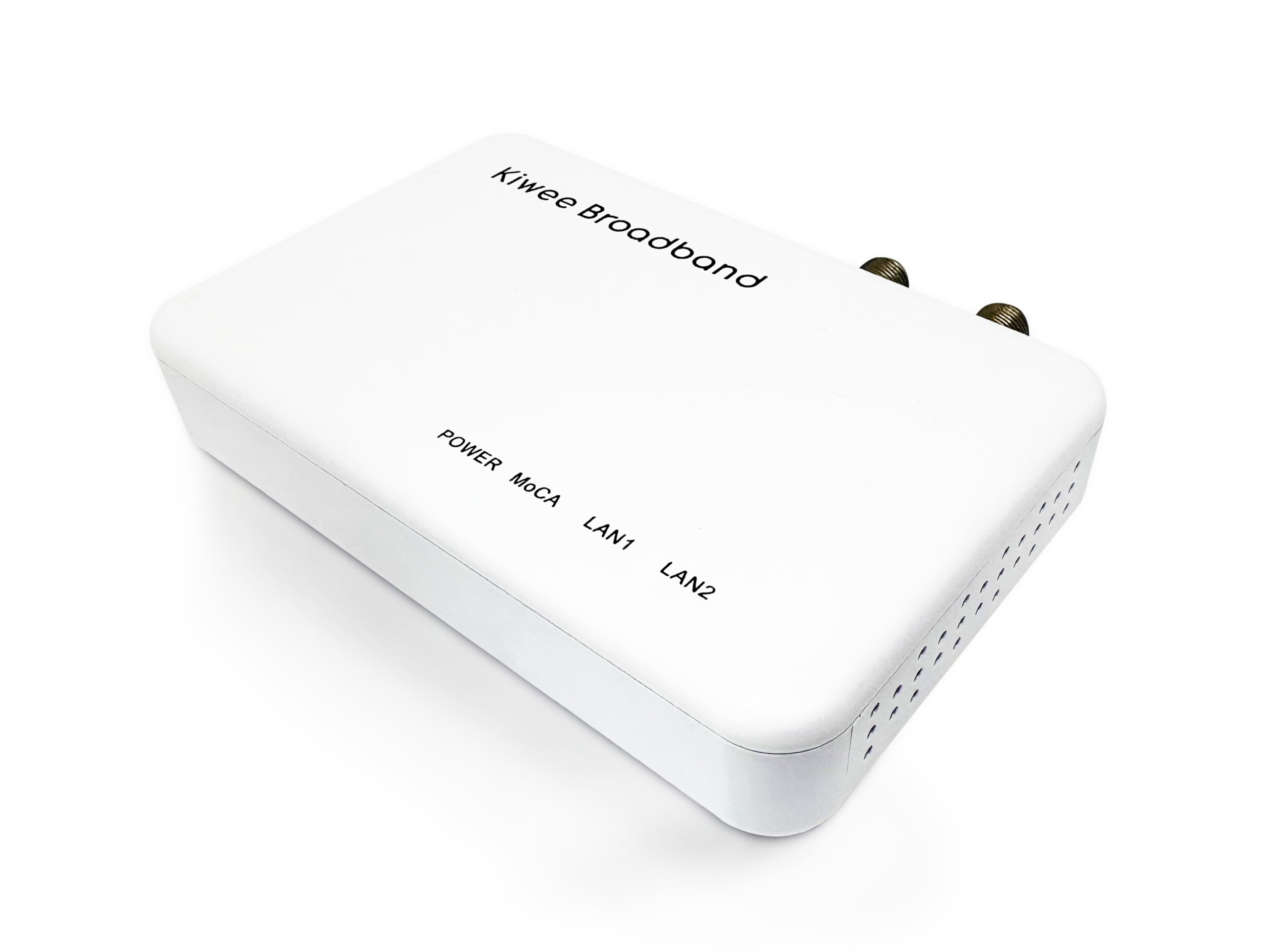 KiweeBroadband Adattatore MoCA 2.5 con 2 porte 2.5GE - Adattatore Ethernet su cavo coassiale (Modello: KB-M3-02) (Set da 2)