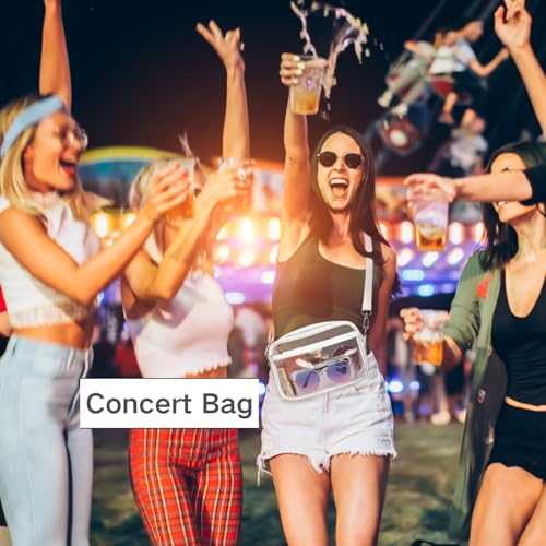 PACKISM Clear Bag for Stadium Events - Clear Purses for Women Stadium Crossbody Concert Bag for Game Day, Sports, Festival3