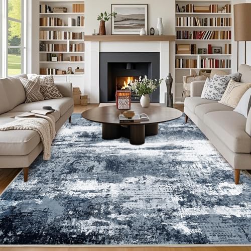 Chicnix Teppich Wohnzimmer 200x300, Großer Teppich Waschbar Kurzflor rutschfest Weich… – Ansicht 1
