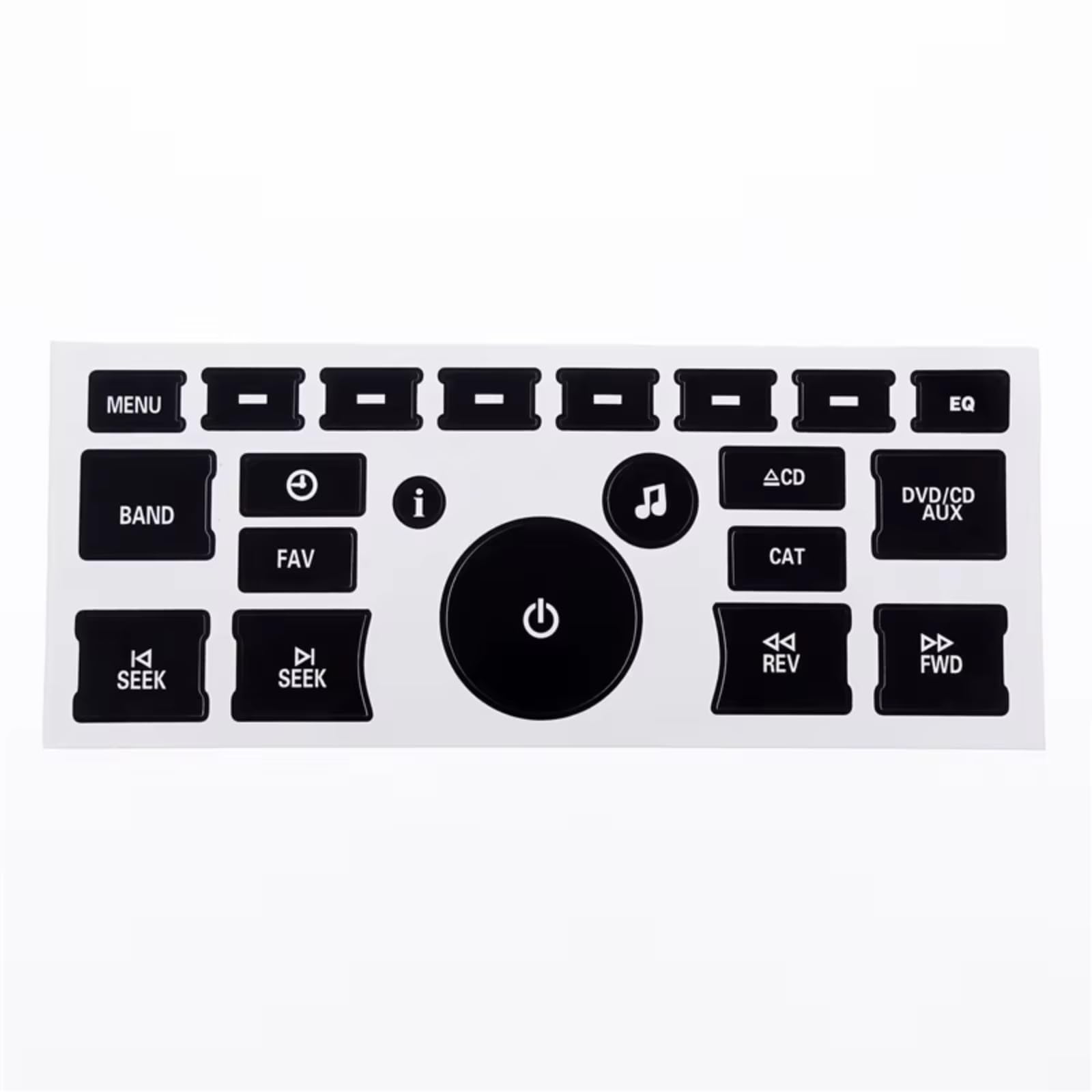 Button Repair Stickers Compatible with GMC for Acadia SLE SLT for Denali 2006-2008 2009 2010 2011 2012 Car A/C Dashboard Control Button Repair Sticker