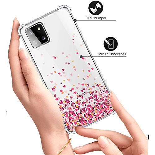 Capa Anti Quedas Corações Heart Samsung Galaxy Note 10 Lite