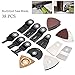BE-TOOL Oscillating Accessory Kit, 38-Piece Multi-Tool Accessory Kit Mix Oscillating Saw Blades For Sanding, Grinding, Polishing and Cutting