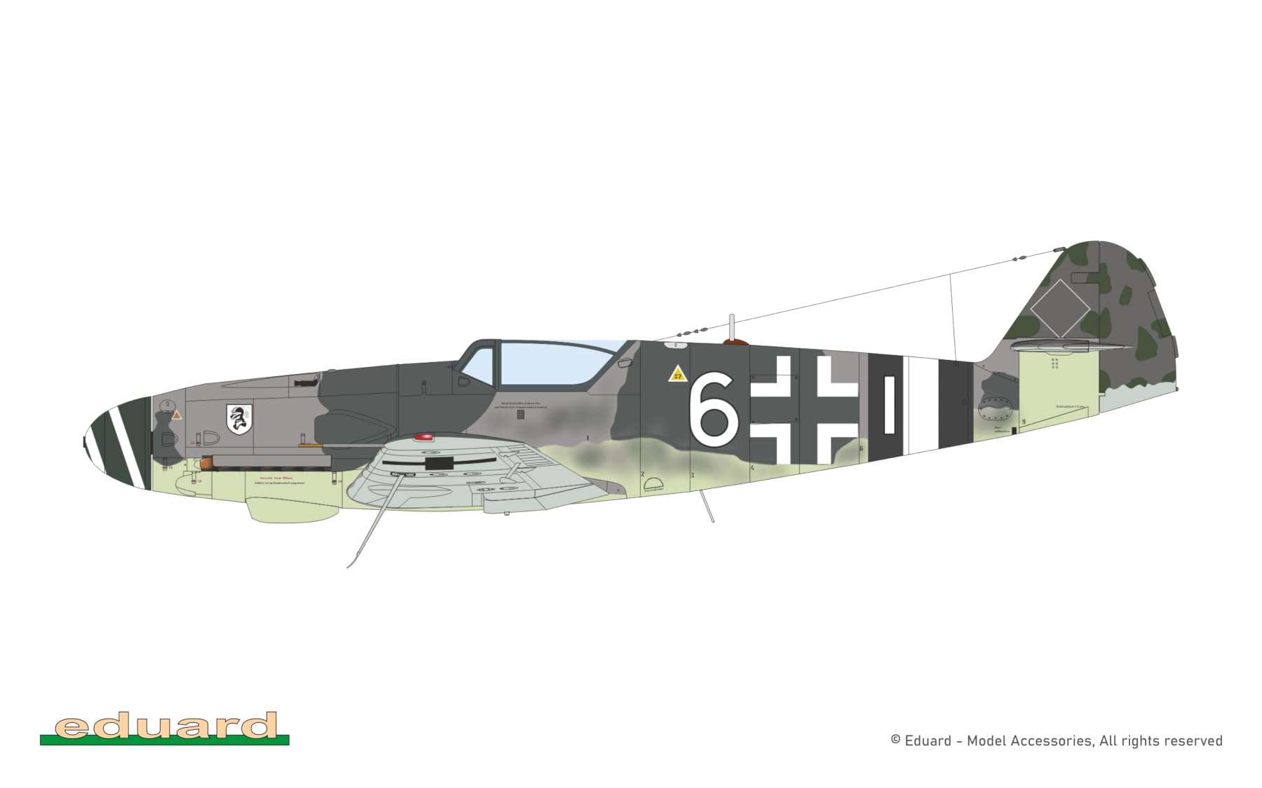 Edualdo 1/72 Dual Combo Limited Edition Coahurst Bf109K Modèle en plastique EDU2155