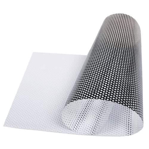 Vinilo negro perforado para privacidad en ventanas 12x78 pulg miniatura 2