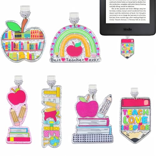 Breloques pour prise anti-poussière Kindle en acrylique KJML x6