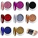 MELLIEX 8 Colors Efecto Espejo para Uñas, Metalicas Cromo en Polvo para Uñas Polvo Acrilico Para Uñas, con 16 Piezas Palos de Sombra de Ojos