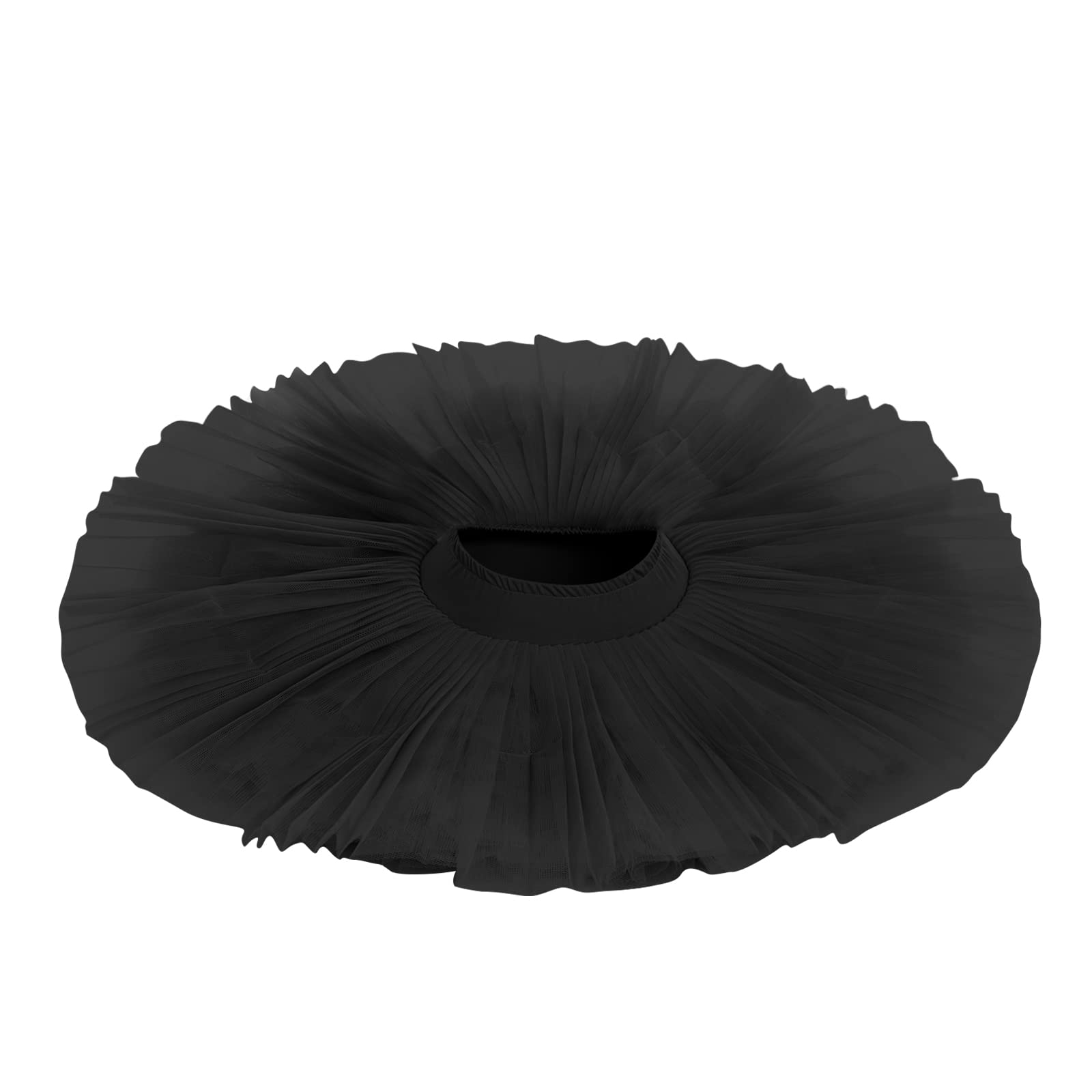 IMEKIS Femmes Filles Ballet Tutu Pancake Jupe Ballerine Danse Performance Costume 7 Couches Tulle Jupe avec Slip Pinces À Cheveux 2pcs Dancewear Set