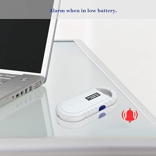 Miniatura 7 de Escáner de microchip de identificación para mascotas, lector RFID de chip animal portátil universal con pantalla de retroiluminación, datos