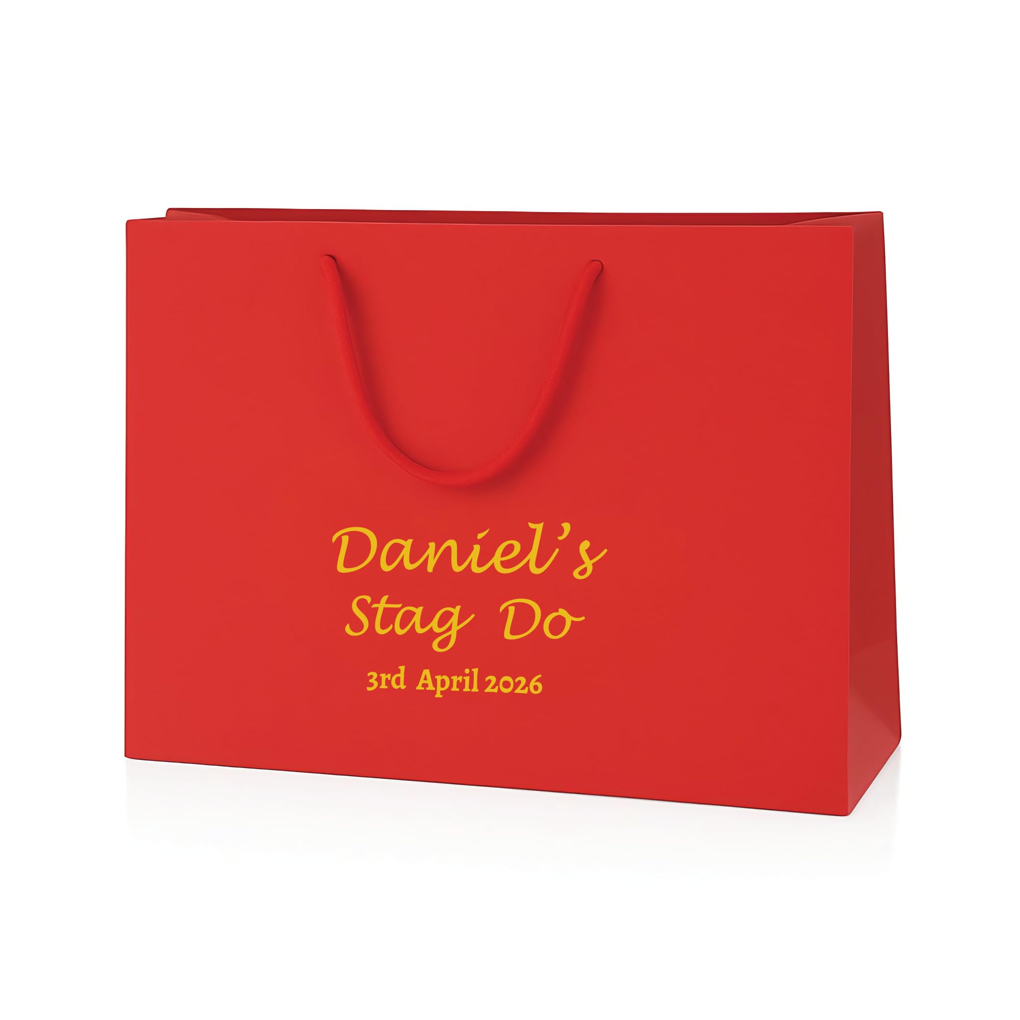 COOKIES AND KOALAS Personalised Hen Party Bag Red Large 40x30x13cm