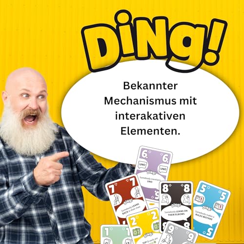 HUCH! | DING! | Kartenspiel als Partyspiel | Familienspiele & Gesellschaftsspiele | Reisespiel | Spiele Klassiker: Bekanntes Spielprinzip mit interaktiven Elementen | für 2 bis 7 Spieler ab 8 Jahren – Bild 6