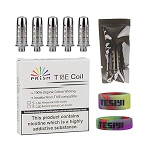 INNOKIN Prism T18E Coil T18II Mini 2 V2 Coil T22E Coil 1.5Ω ohm for Endura T18E T22E T18II V2 2 Mini Pack of 5