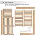 SONGMICS Bamboo Plant Stand, Flower Shelf, Display Rack, Adjustable Shelving Unit for Balcony, Bathroom, Living Room, Yard, Garden, Indoor, Outdoor, Natural UBCB92NL
