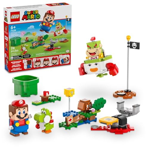 LEGO Super Mario Adventures with Interactive Mario, Bowser Jr.’s Clown Car Playset Vehicle, Yoshi Toy & Playset, Nintendo Toy Gift for Boys, Girls and Gamers Ages 6 and Up, 71439