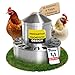 Produktbild EDELTROOX® Edelstahl Futterautomat Hühner I Hühnerfutter Automat, 8 Liter Volumen I robust & aufhängbar I frei von scharfen Kanten I Hühner Futterspender, spart bis zu 40% Futter EIN I rostfrei