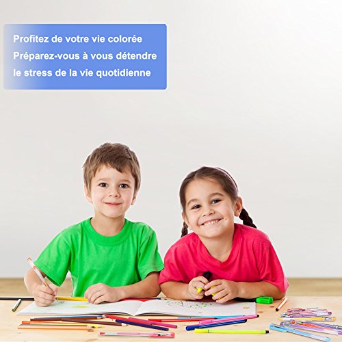 Yohoolyo 60pcs Penne Gel pailletté multicolori