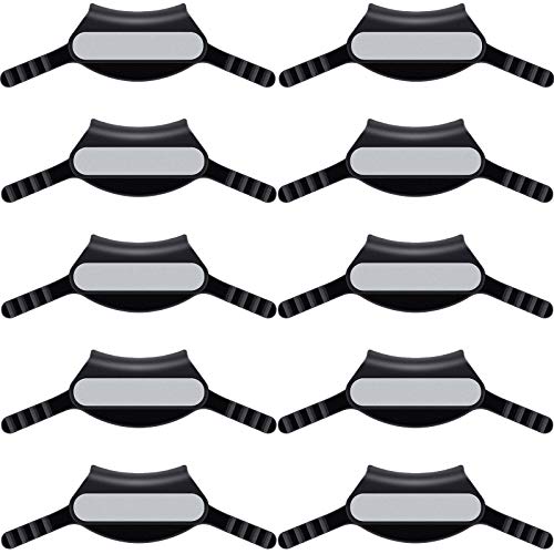 10 Pieces Stethoscope Name Tag Yoke ID Tag Stethoscope Accessories Black for Customizing and Personalizing Name