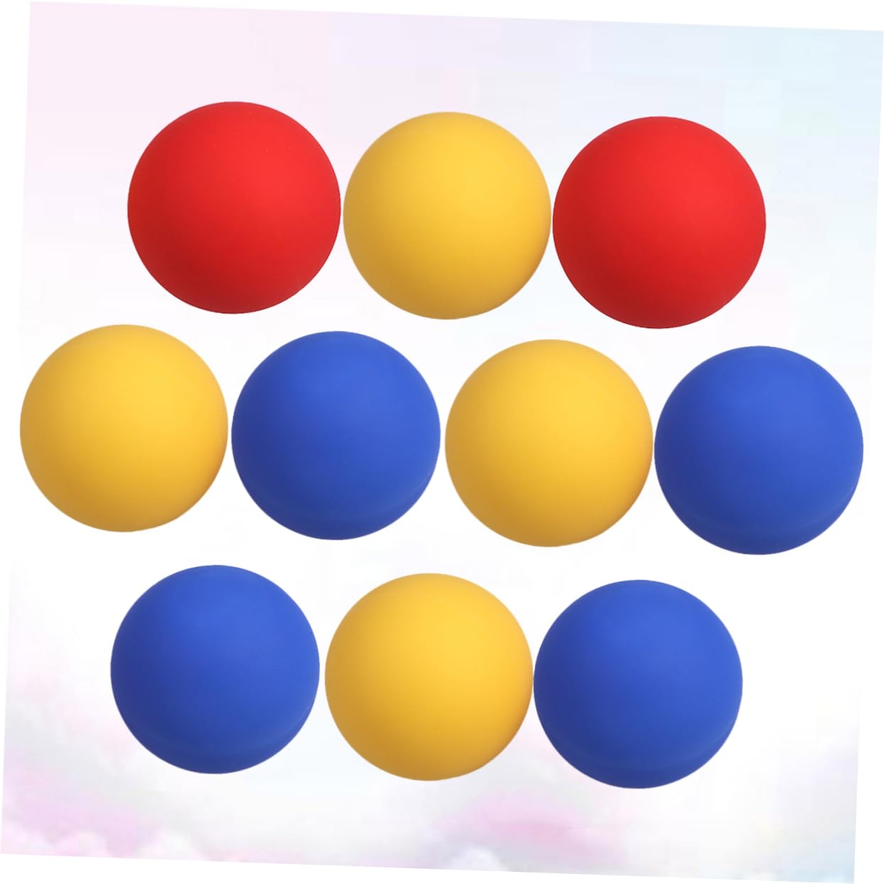 FRCOLOR Balles de Massage et Auto-massage Lot de 10 en Silicone pour Relâcher les Nœuds Musculaires, Thérapie des Points de Déclenchement Couleur Aléatoire