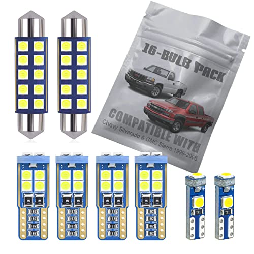 Kit de luces LED interiores 14 piezas para Chevrolet Silverado y GMC Sierra miniatura 1