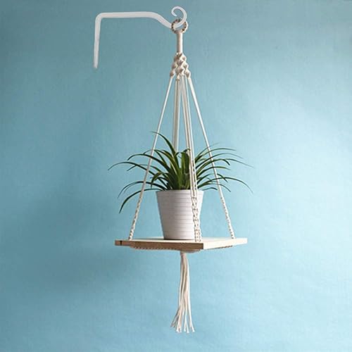 Miniatura 4 de LOOGI Soporte para plantas colgantes, gancho de pared, colgador de plantas de 6 pulgadas, ganchos decorativos para linterna de interior y exterior,