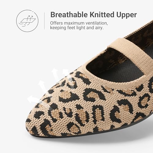 DREAM PAIRS Women's Flats - Dress Ballet Comfort,Size 9.5W,Leopard,SDFA26005W by DREAM PAIRS - Used condition - Image 7
