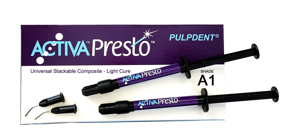 Pulpdent VPF1A1 Activa Presto Universal Stackable Composite Syringe A1 2/Pk 1.2mL
