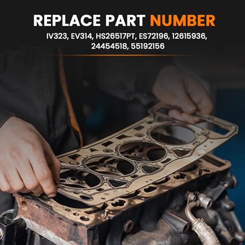 Image of Head Gasket Set with Head Bolts, Intake & Exhaust Valves for Chevy Equinox Orlando Malibu Impala Captiva, Buick Regal Lacrosse Verano, GMC Terrain 2.4L 2010-2017 Replaces IV323 EV314 HS26517PT ES72196
