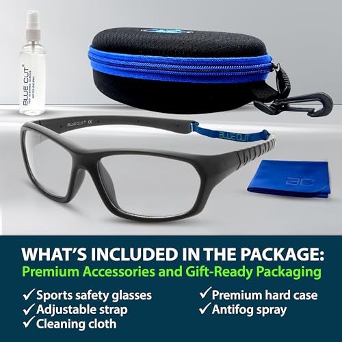 Image of BLUE CUT Sports Protection Goggles, Anti-Fog Lenses Safety Glasses for Basketball, Pickleball and All Outdoor Sports