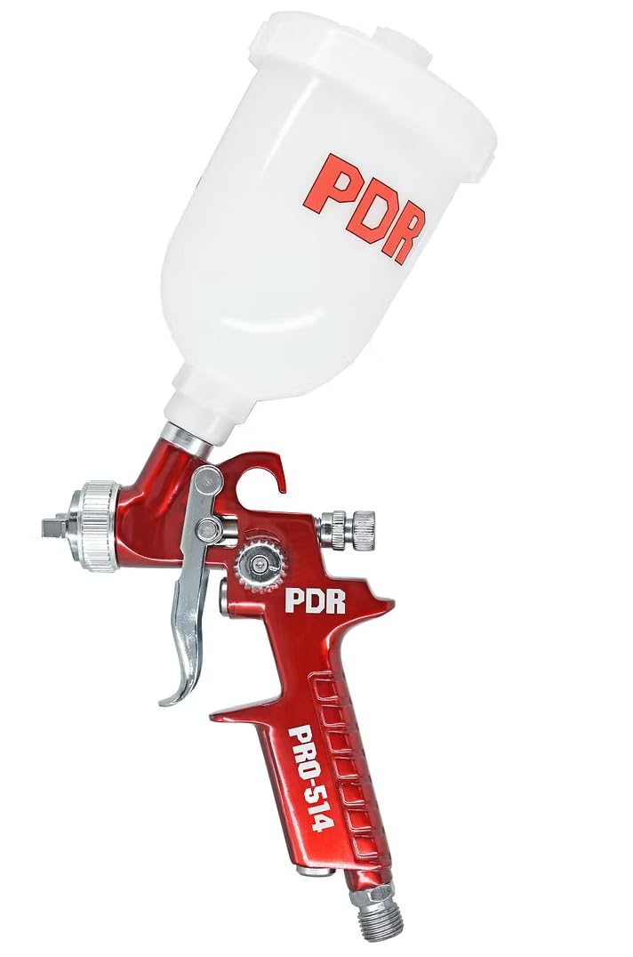 PDR Mini Pistola de Pintura PRO-514 1,0mm 250ml Profissional | Gravidade Ar Direto |