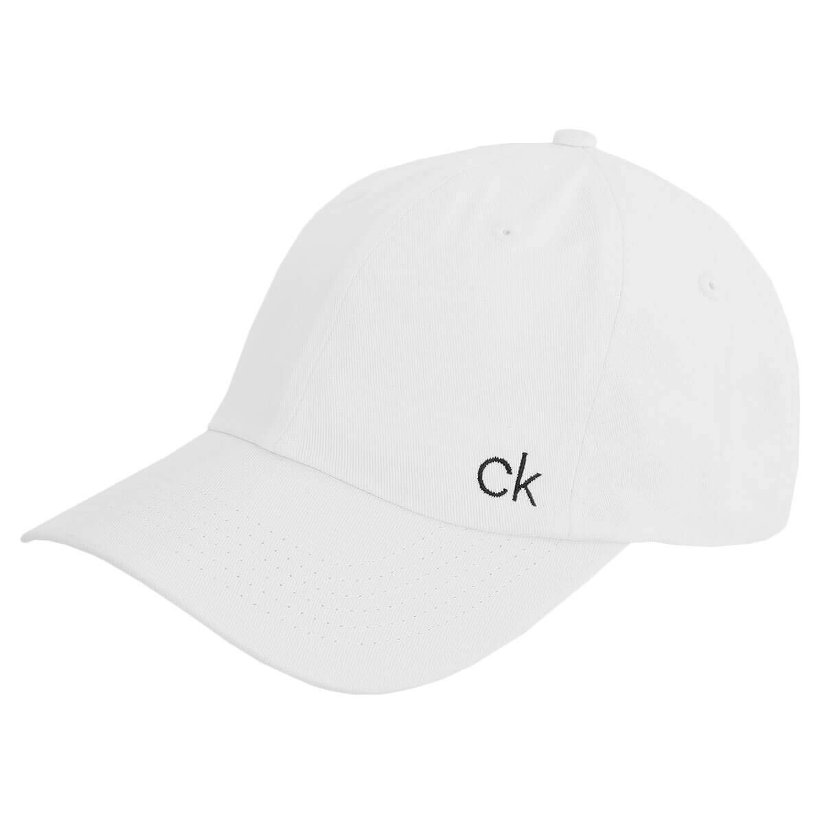 Calvin Klein (One Size, White) Mens 2021 Classic Cotton Adjustable 6 Panel Baseball Cap