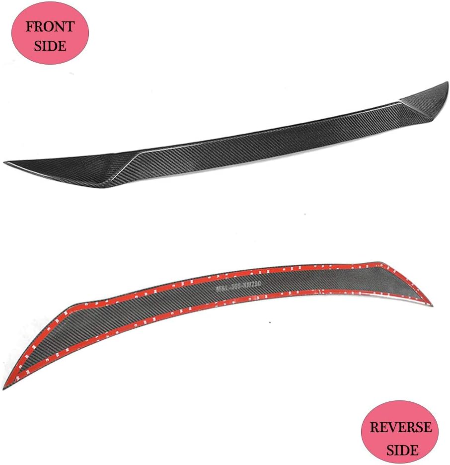 Rear Spoiler fits Maserati Levante S Sport/Base Sport Utility 4Door 2016-2019 Factory Outlet Carbon Fiber CF Middle Window Top Wing Lip (Gloss Carbon Fiber)
