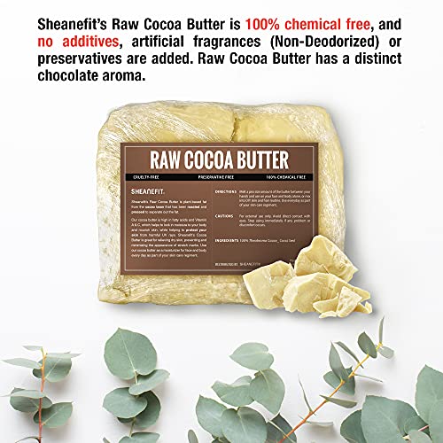 Sheanefit Raw Cocoa Butter Bulk Bar - Moisturizing Body Butter, Great For Diy Body Cream, Soaps, Lip Balms, 5 Lb (5 Lb) #TOP2