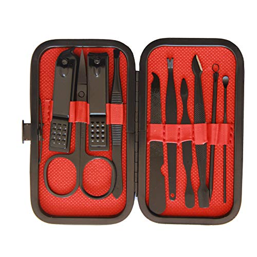 OTMEBPY Manicure Set,Nail Clippers Set N In 1 Ultra Sharp Sturdy Nail Clippers Sets, Professional Nail Care Tools for Fingernails & Toenails,Pedicure Kit with Portable Stylish Case (10 IN 1)