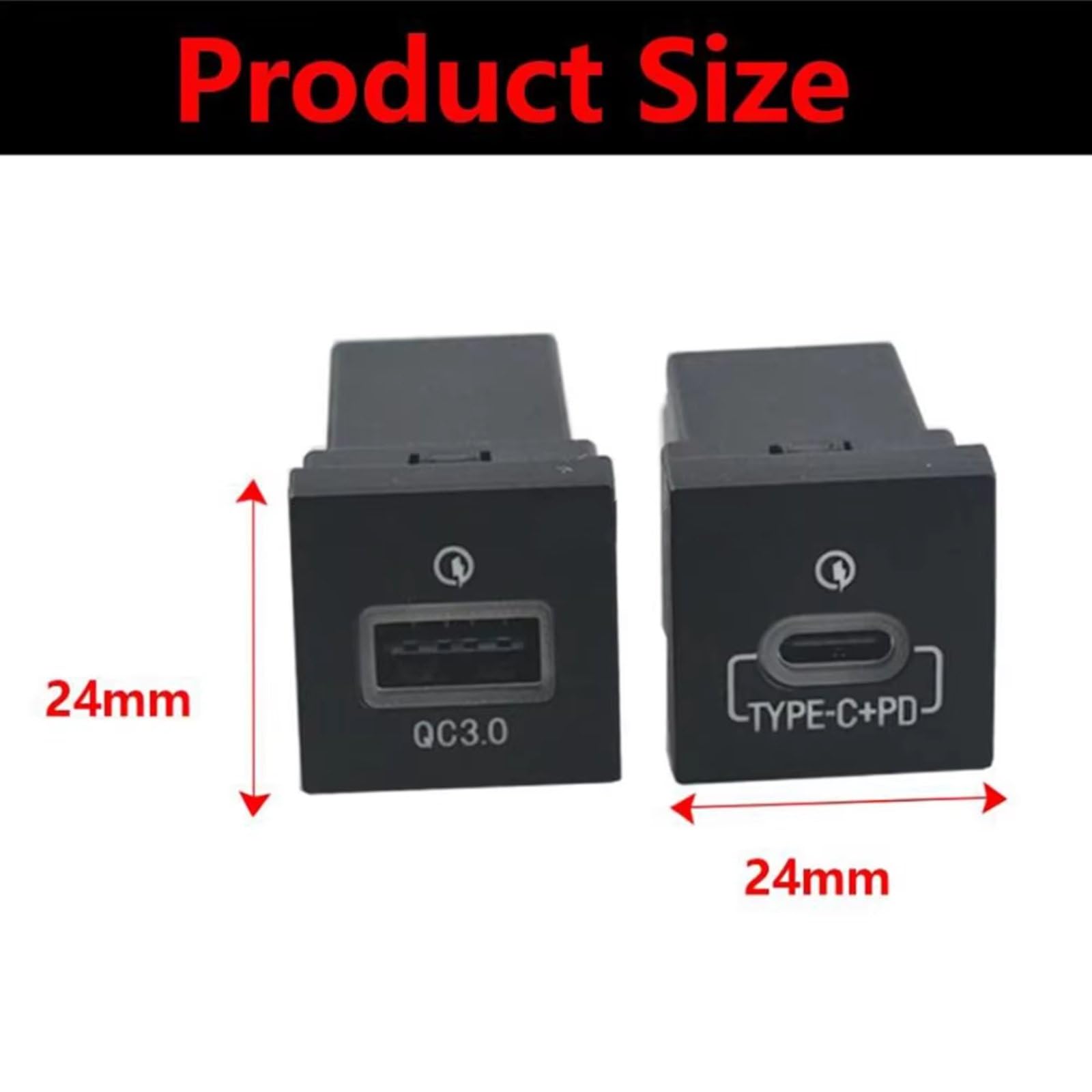 Console Presa USB Compatibile Con Per Golf 6 Per Jetta 5 2006-2012 Auto Caricabatterie PD Carica Rapida QC3.0 Adattatore Ricarica Del Telefono Presa AUX con porta USB