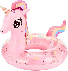 Boia Unicórnio Infantil Piscina Bebê Bote Inflável Crianças