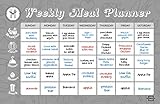SALE!! Magnetic Dry Erase Board Weekly Meal Planner 11X17 | Diet Chart Meal Planning Calendar for Refrigerator With a Dry Erase Marker