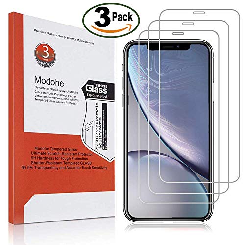 Modohe [3 Pack] iPhone 11 iPhone XR Screen Protector, 0.26mm 9H Tempered Glass Screen Protector for iPhone 11 iPhone XR 6.1 inch[3D Touch Compatible]