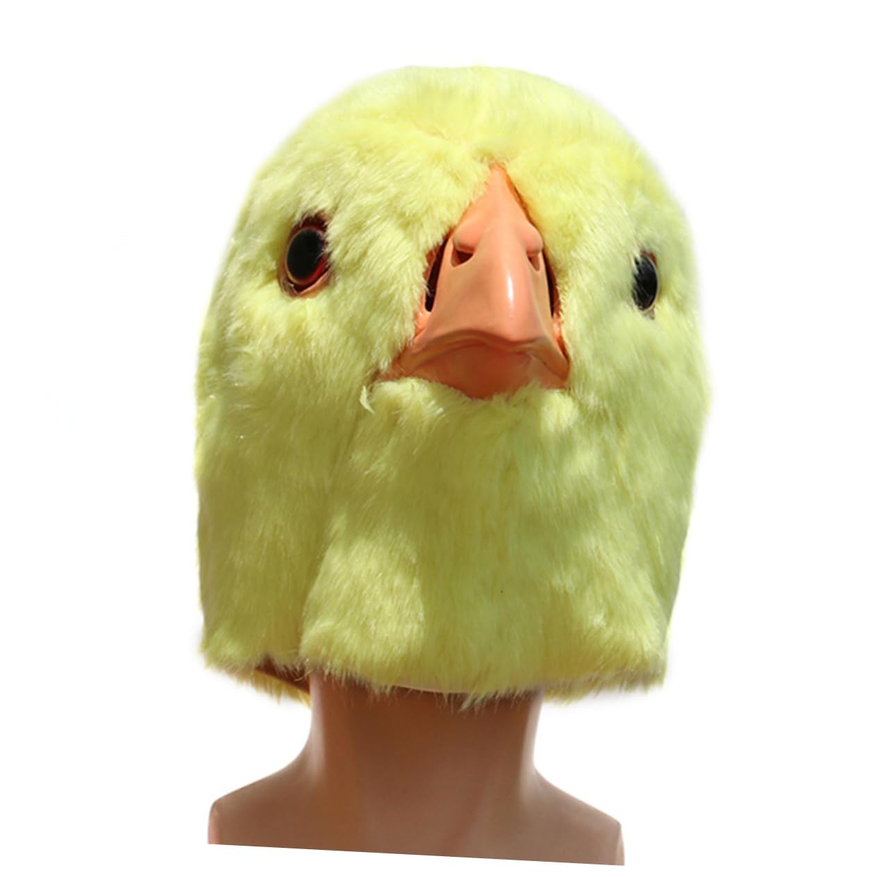 COLLBATH Gorro De Fiesta Peluche Diseño De Cabeza De Pollito Para Carnaval y Mascaradas Accesorio Divertido y Ligero Para Actividades Interiores y Exteriores