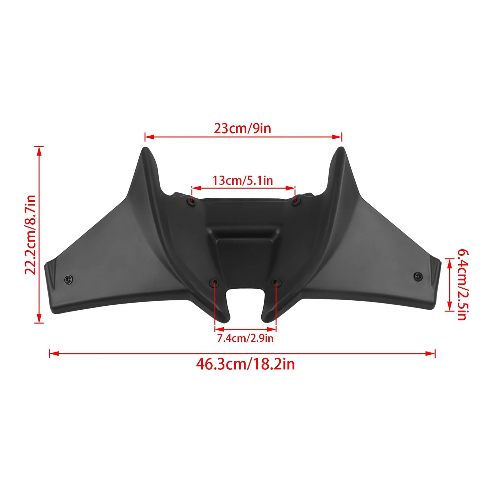Front Bumper Splitter dachowy Pasuje do Honda CB750 Hornet 2023-2025 Up, przedni spojler dociskowy, skrzydło, spojlery aerodynamiczne