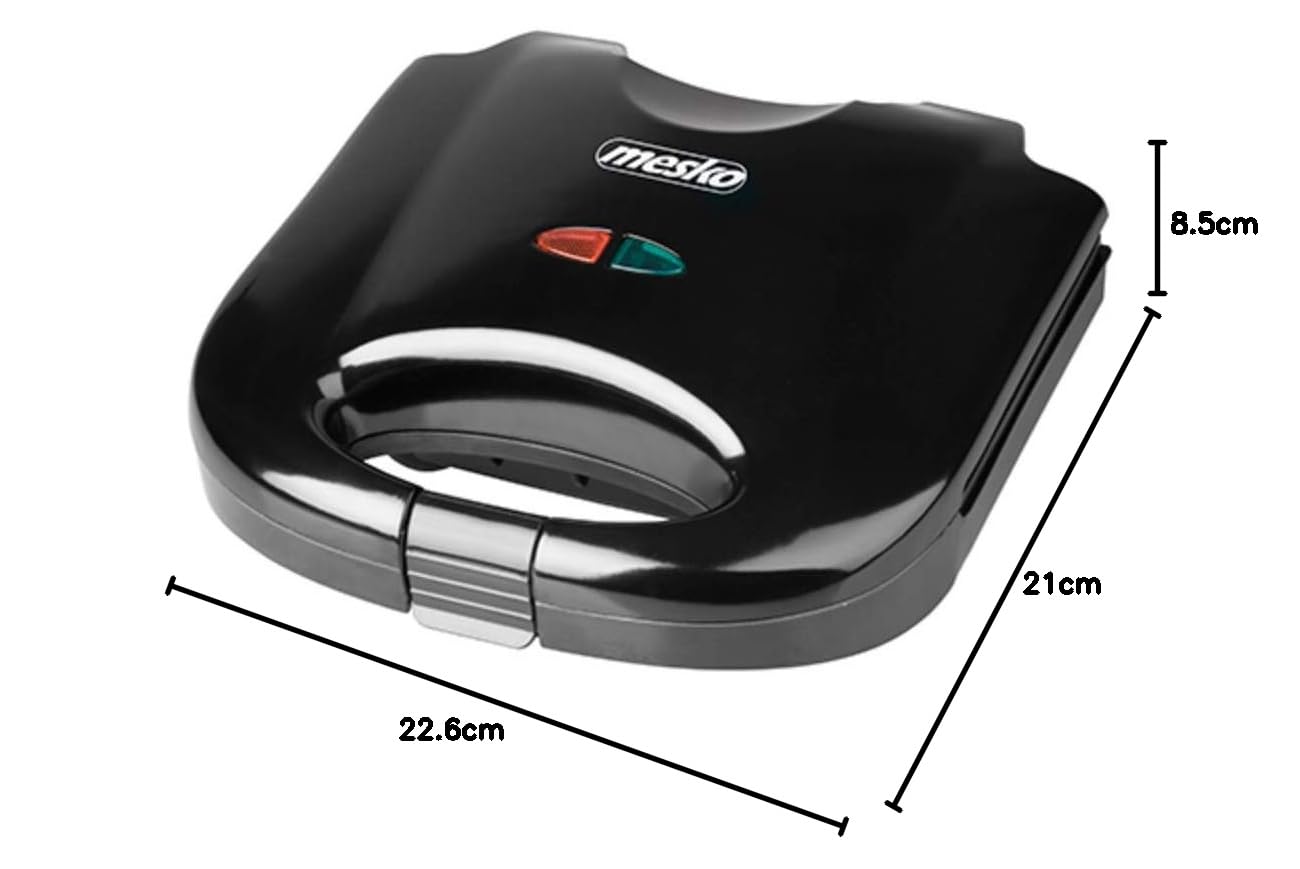 Adler Toster Sandwich z 750 W Power MS 3032, czarny