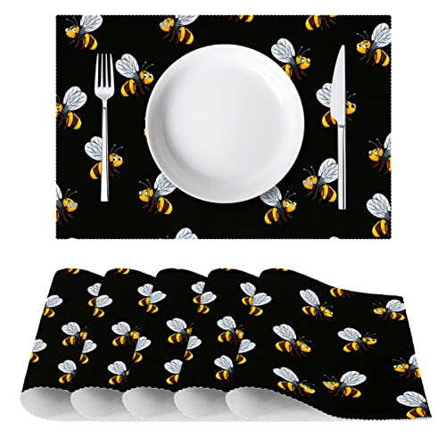 Sets de table 30,5 x 45,7 cm antidérapants Flying Bee salle à manger - 3