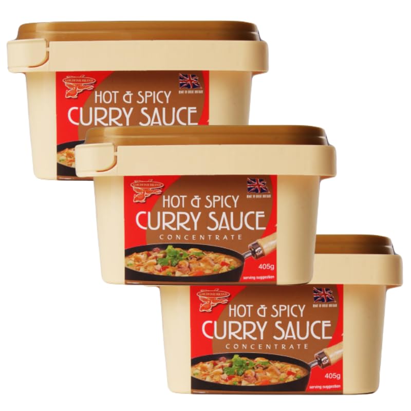 Gold Fish Authentic Chinese Hot & Spicy Paste, 405G - Multipack of 3 | Premium Quality, Rich & Flavorful | Perfect for Stir-fries, Marinades & Dips | Suitable for Vegetarians